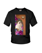 Bulldog magical gift for dog mom Youth T-Shirt tile
