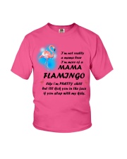 More pretty mama flamingo Gift for you Youth T-Shirt tile