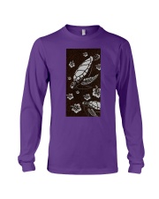 Turtle line awesome gift for turtle lover Long Sleeve Tee tile