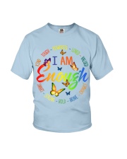 Butterfly i am enough insects bugs lover Youth T-Shirt tile