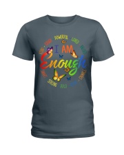 Butterfly i am enough insects bugs lover Ladies T-Shirt tile