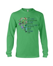 Hummingbird what a wonderful world bird lover Long Sleeve Tee tile