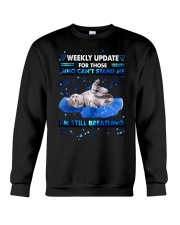 Weekly Update For Cat Crewneck Sweatshirt front