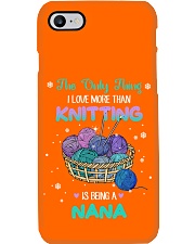 Knitting being nana gift for her gift for you Phone Case tile
