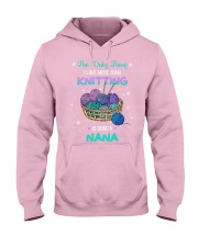 Knitting being nana gift for her gift for you Hooded Sweatshirt tile