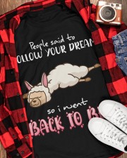 LLamas Follow your dream Gift for U Classic T-Shirt apparel-classic-tshirt-lifestyle-front-163