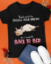 LLamas Follow your dream Gift for U Classic T-Shirt apparel-classic-tshirt-lifestyle-front-83
