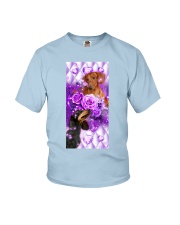 Dachshund Jewelry rose diamond Gift for you Youth T-Shirt tile