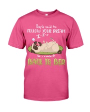 Pug Follow your dream Gift for U Premium Fit Mens Tee tile