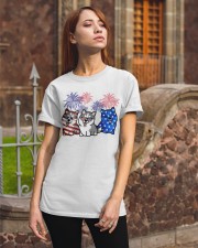 Siberian husky flag colors Classic T-Shirt apparel-classic-tshirt-lifestyle-06