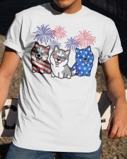Siberian husky flag colors Classic T-Shirt apparel-classic-tshirt-lifestyle-28