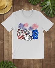 Siberian husky flag colors Classic T-Shirt lifestyle-mens-crewneck-front-18