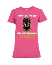 Doberman Is Just Becoming Classic Premium Fit Ladies Tee tile