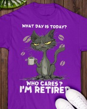 Cat I Am Retired Classic T-Shirt apparel-classic-tshirt-lifestyle-front-160