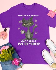 Cat I Am Retired Classic T-Shirt apparel-classic-tshirt-lifestyle-front-185