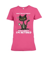 Cat I Am Retired Premium Fit Ladies Tee tile