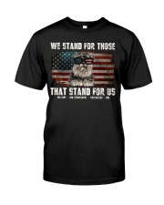 Schnauzer We stand for Flag Classic T-Shirt front