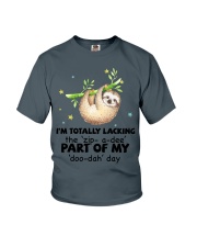 Sloth i am totally sloth lovers Youth T-Shirt tile
