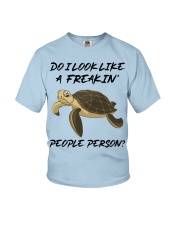 Turtle freakin people person turtle lovers Youth T-Shirt tile