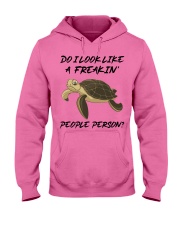 Turtle freakin people person turtle lovers Hooded Sweatshirt tile