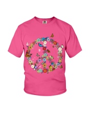 Butterfly and peace gift for you Youth T-Shirt tile