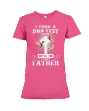 Hummingbird god is my father bird lover Premium Fit Ladies Tee tile