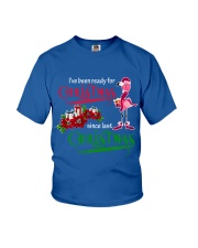 Flamingo ready for xmas gift for flamingo lovers Youth T-Shirt tile