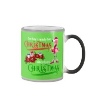 Flamingo ready for xmas gift for flamingo lovers Color Changing Mug tile
