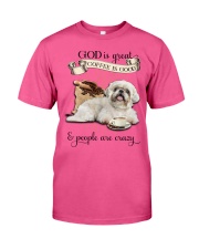 Shih tzu Coffee is good Gift for you Classic T-Shirt tile