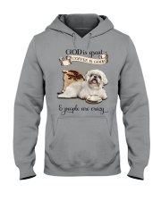 Shih tzu Coffee is good Gift for you Hooded Sweatshirt tile