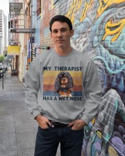 Cavalier king a wet nose gift for dog mom Crewneck Sweatshirt lifestyle-unisex-sweatshirt-front-2