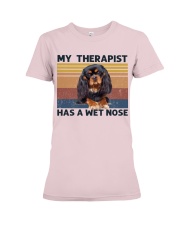 Cavalier king a wet nose gift for dog mom Premium Fit Ladies Tee tile
