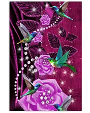 Hummingbird Pink diamond rose Gift for you Vertical Poster tile