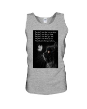 Cat they only care cat lover cat mom Unisex Tank tile