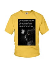 Cat they only care cat lover cat mom Youth T-Shirt tile