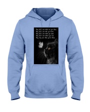 Cat they only care cat lover cat mom Hooded Sweatshirt tile