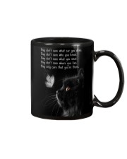 Cat they only care cat lover cat mom Mug tile