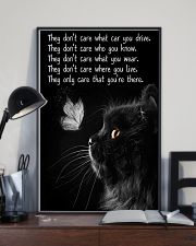 Cat they only care cat lover cat mom 11x17 Poster lifestyle-poster-2