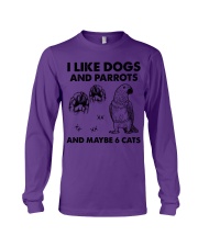 Parrots and dogs cats jl Long Sleeve Tee tile
