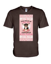 Chihuahua You say good dog Gift for you V-Neck T-Shirt tile