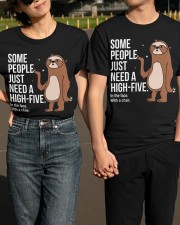 Sloth high-five sloth lover Classic T-Shirt apparel-classic-tshirt-lifestyle-front-146