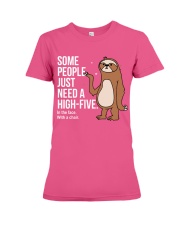 Sloth high-five sloth lover Premium Fit Ladies Tee tile