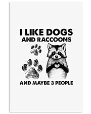 Raccoon and dog three people raccoon lover dogmom Vertical Poster tile