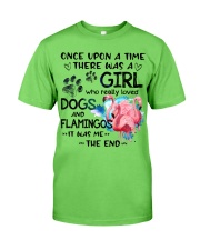Flamingo and dog it was me flamingo lovers Classic T-Shirt tile