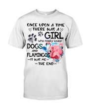 Flamingo and dog it was me flamingo lovers Classic T-Shirt front