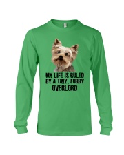 Yorkshire terrier my life is ruled yorkie lovers Long Sleeve Tee tile