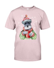 Schnauzer warm winter christmas dog lover Premium Fit Mens Tee tile