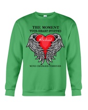Husband the moment your heart stopped family gift Crewneck Sweatshirt tile