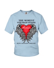 Husband the moment your heart stopped family gift Youth T-Shirt tile