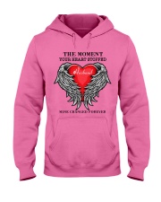 Husband the moment your heart stopped family gift Hooded Sweatshirt tile